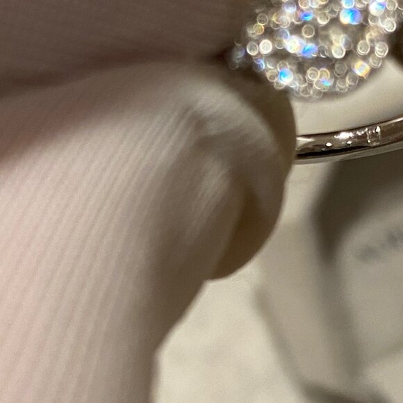 Gorgeous Bony Levy Diamonds Ring 18K Solid White Gold Size 7 Weight 5.6gr EUC - Picture 8 of 10